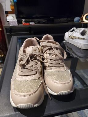 Women's Glitter Fashion Sneakers - Blush